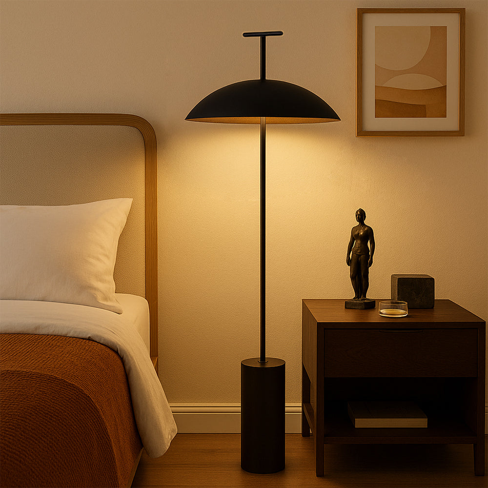 Zuvra™ Modern Monolith Floor Lamp – Minimalistische Design-Stehlampe mit Stoffschirm