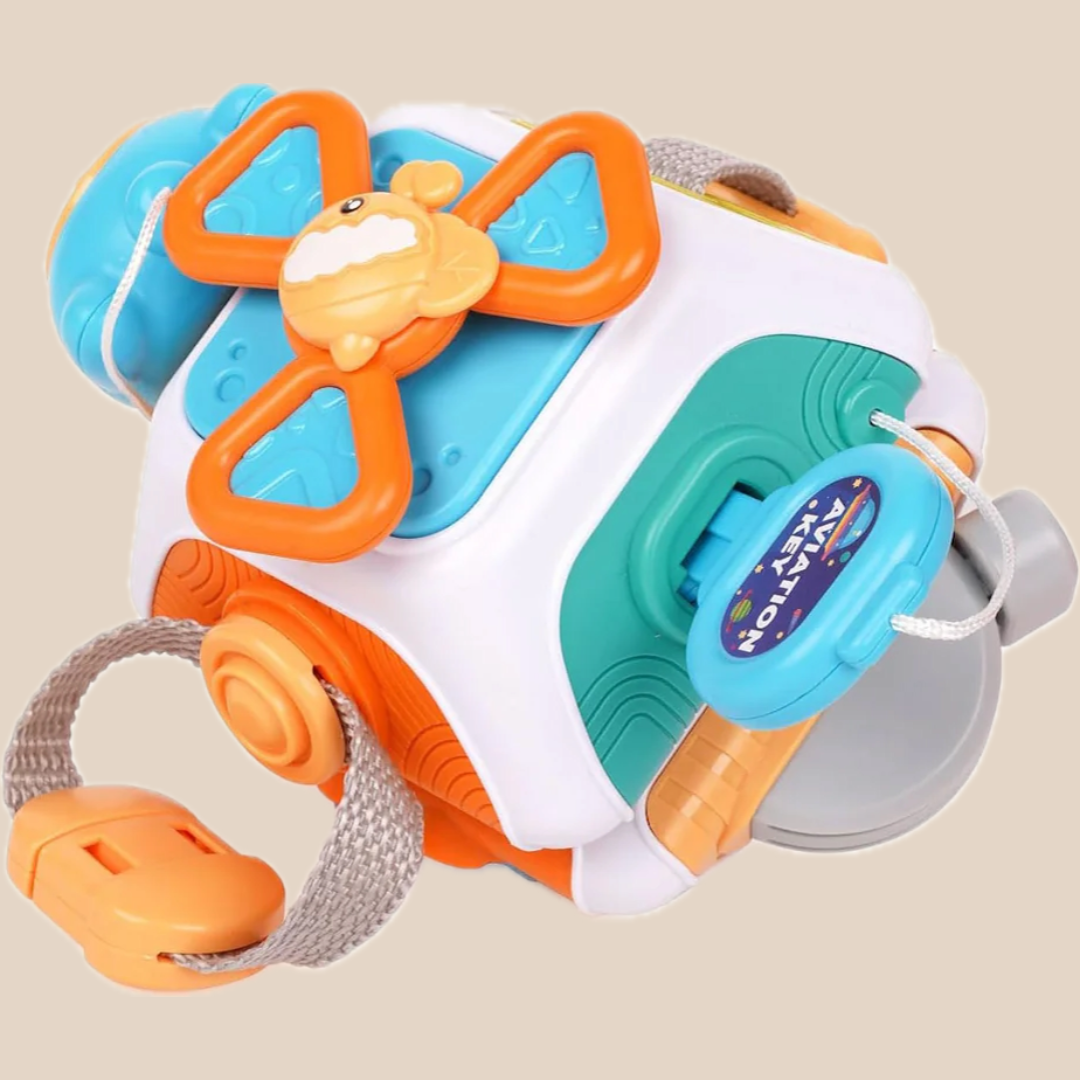 SmartyCube™ – Montessori Lernwürfel für 1–4 Jahre | Motoriktraining & 6-in-1 Aktivitätsfunktionen