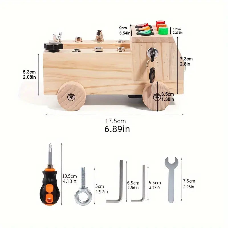 Montessori Magic™ Aktivitätsboard – LED Lernbrett aus Holz für Motorik & Kreativität (3–12 Jahre)