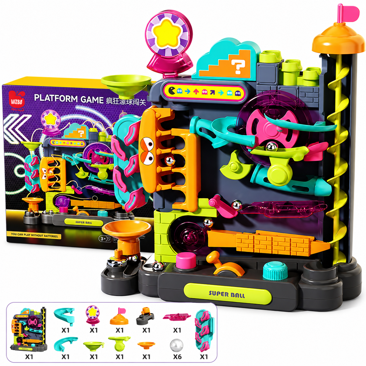 Montessori Multi-Layer Track Adventure™ – Pädagogisches Lernspielzeug für Kinder (3–5 Jahre) | Interaktive Kugelbahn zur Förderung der Motorik & Kreativität