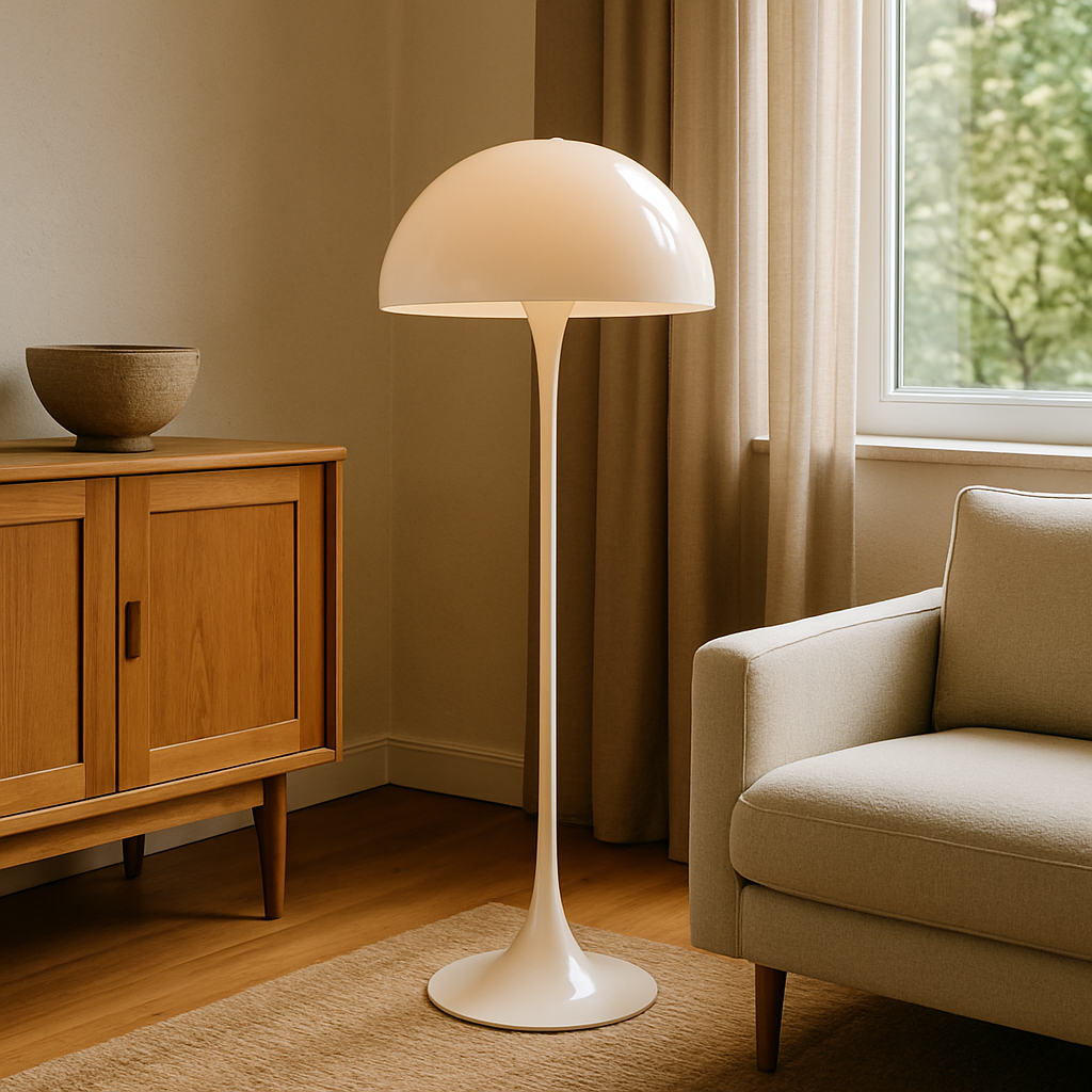 Vyra™ Elegant Mushroom Floor Lamp – Design-Stehlampe im Mid-Century-Stil mit warmem LED-Licht