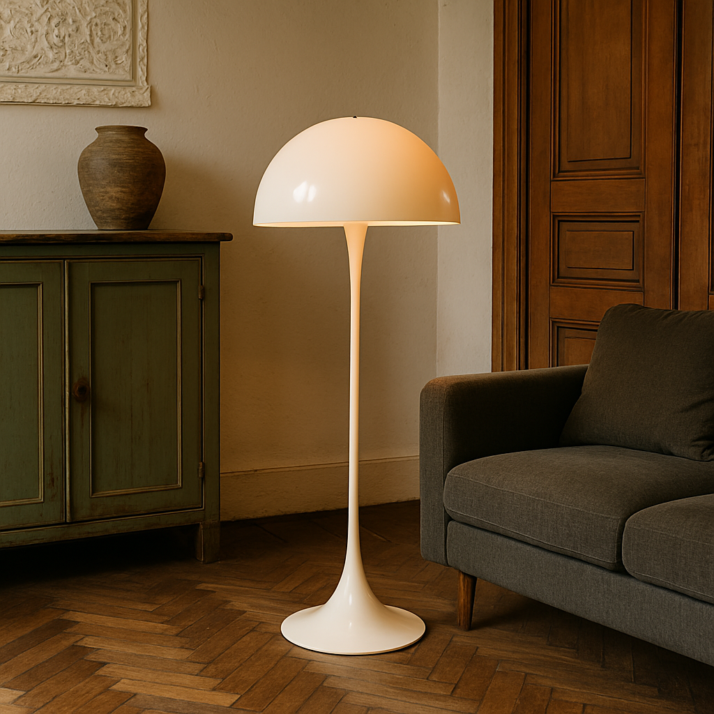 Vyra™ Elegant Mushroom Floor Lamp – Design-Stehlampe im Mid-Century-Stil mit warmem LED-Licht