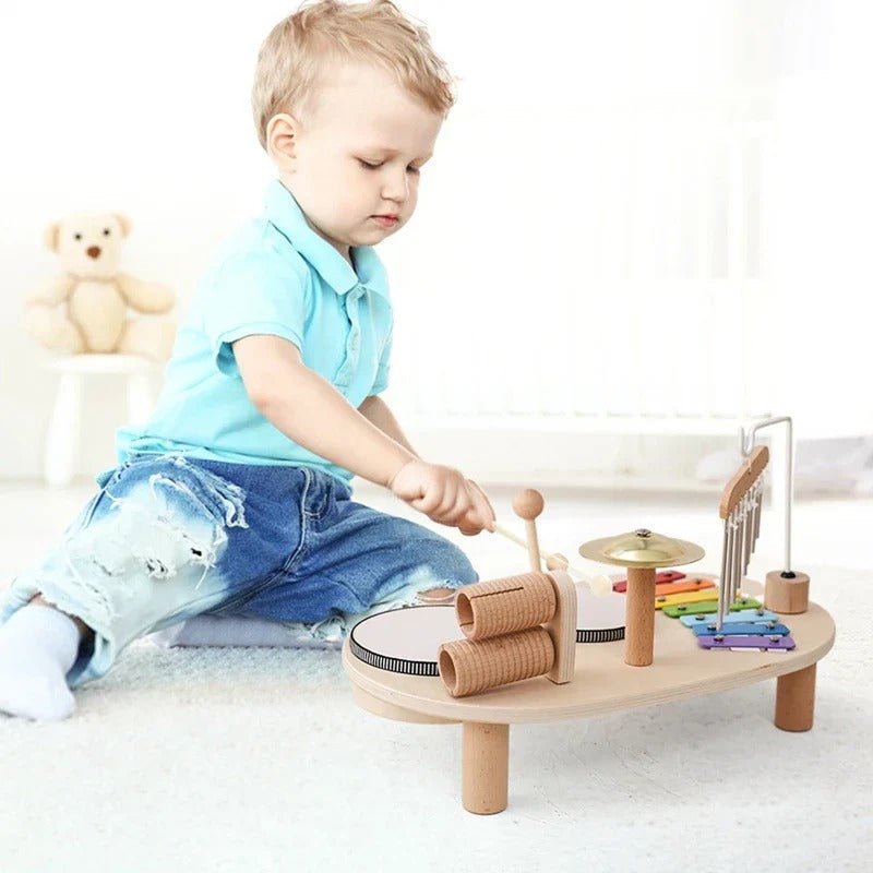 Melodiny™ Musikset aus Holz – Xylophon & Instrumente für Babys ab 12 Monaten, motorikfördernd