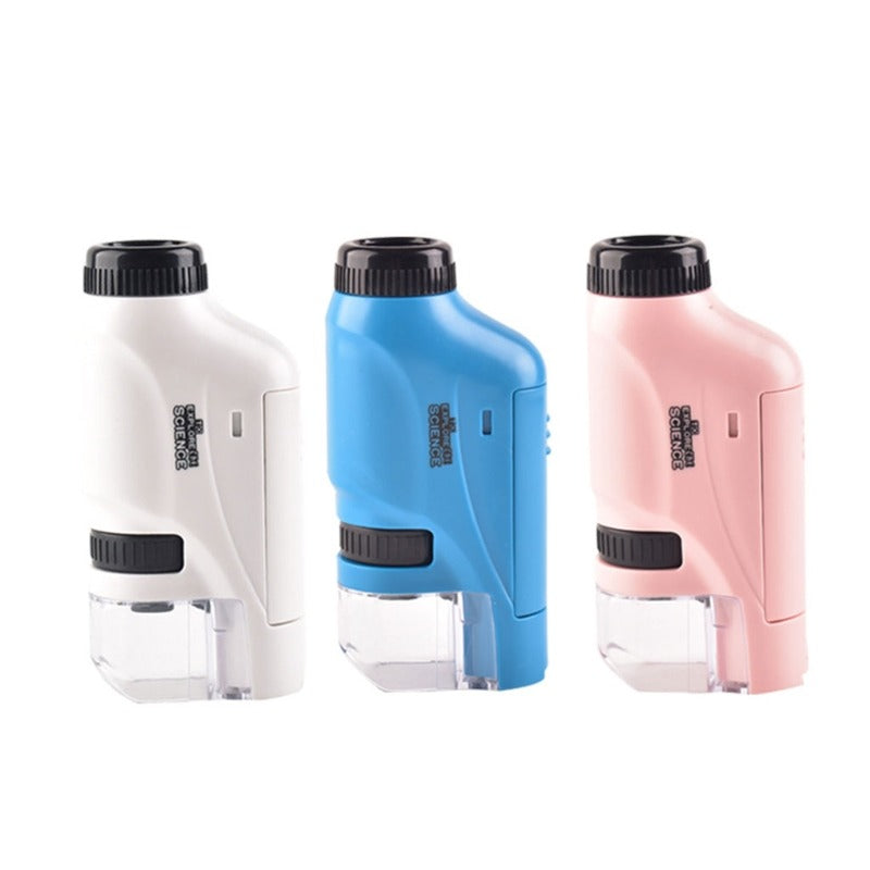 NatureQuest™ Kompaktes Taschenmikroskop für Kinder – 120× Vergrößerung & LED-Licht