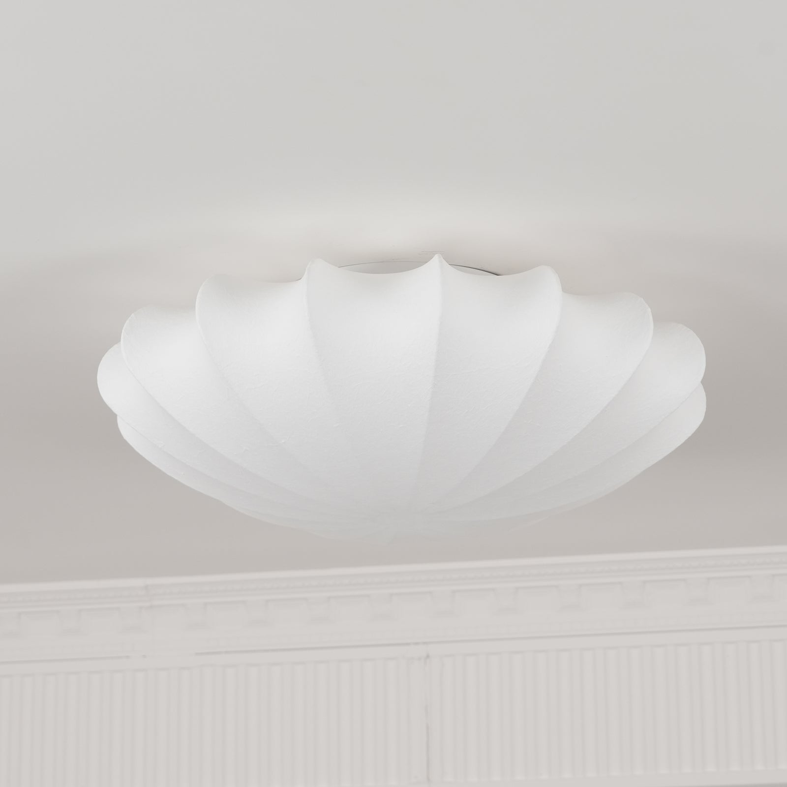 ClearSphere™ Deckenleuchte – Elegante Design-Deckenlampe mit sanftem Licht & Muschel-Optik (E27)