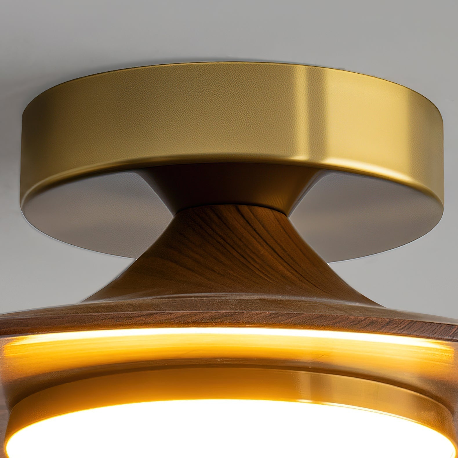 OlavShine™ Deckenleuchte – Moderne Design-Deckenlampe mit Holzoptik & LED