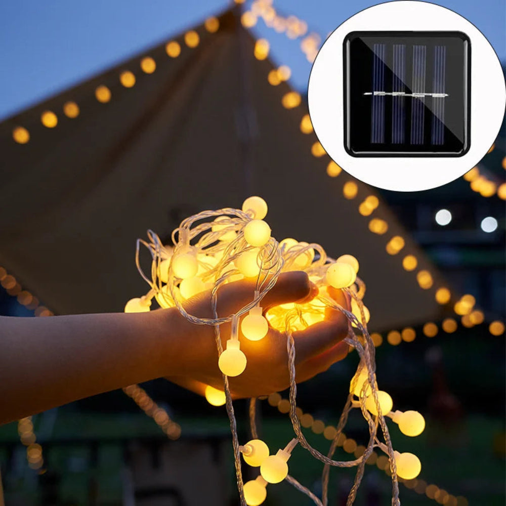 GlowTrail™ Solar Fairy Lights – Wasserdichte Solar-LED-Lichterkette für Garten & Außenbereich