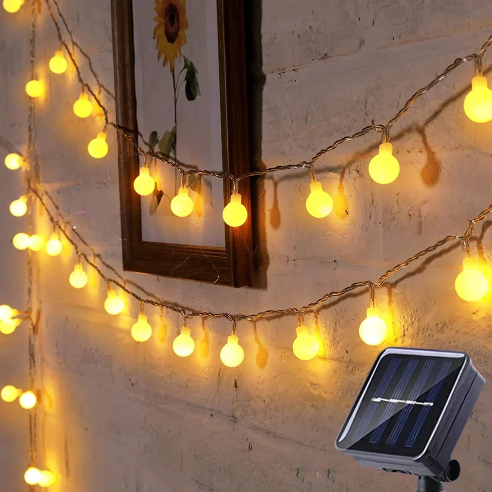 GlowTrail™ Solar Fairy Lights – Wasserdichte Solar-LED-Lichterkette für Garten & Außenbereich