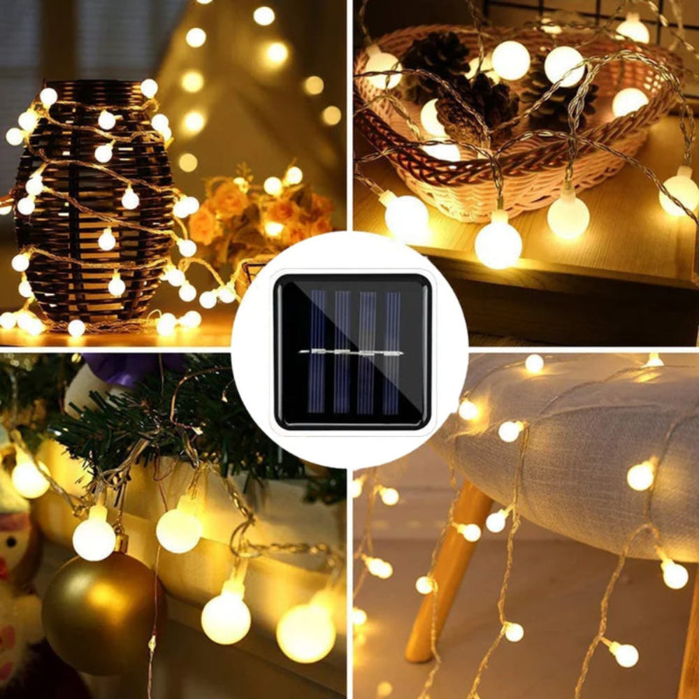 GlowTrail™ Solar Fairy Lights – Wasserdichte Solar-LED-Lichterkette für Garten & Außenbereich