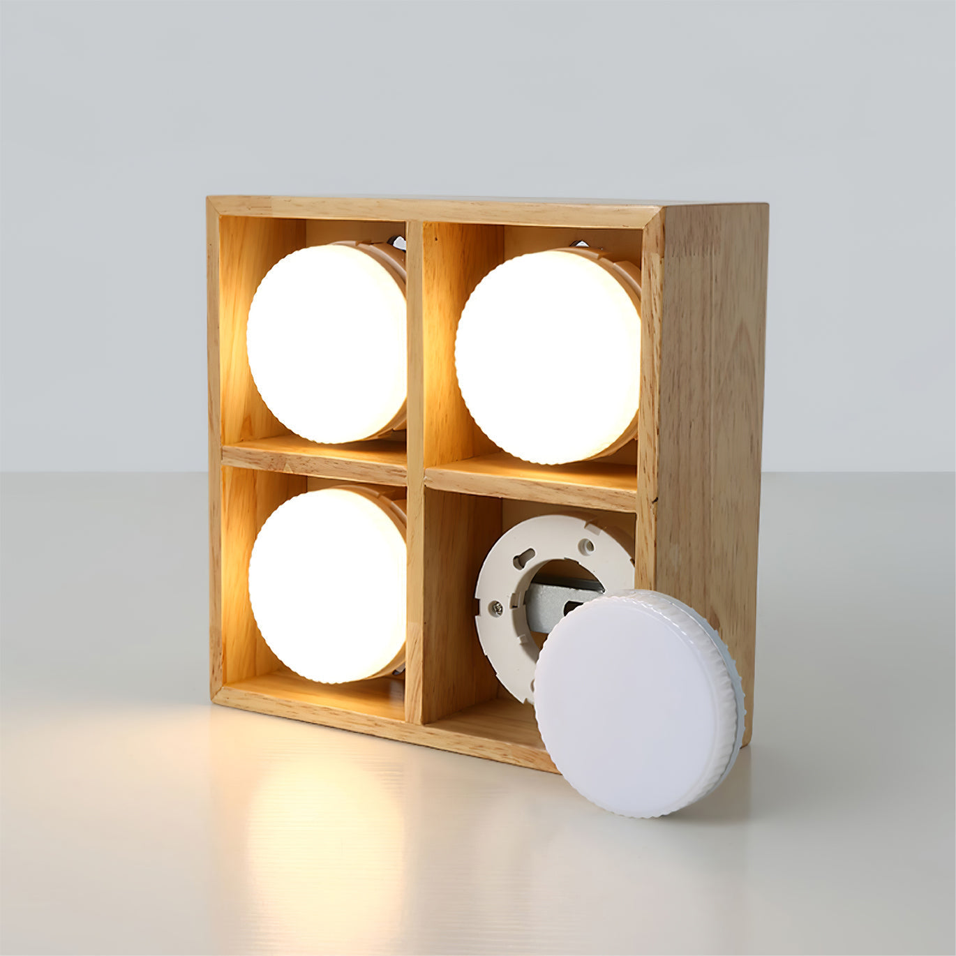 OzawaGlow™ Deckenleuchte – Holz-LED-Deckenlampe für warme Wohnatmosphäre