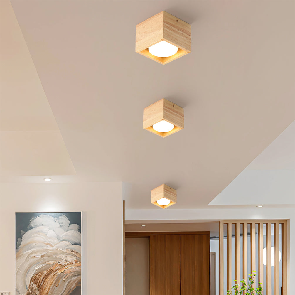 OzawaGlow™ Deckenleuchte – Holz-LED-Deckenlampe für warme Wohnatmosphäre