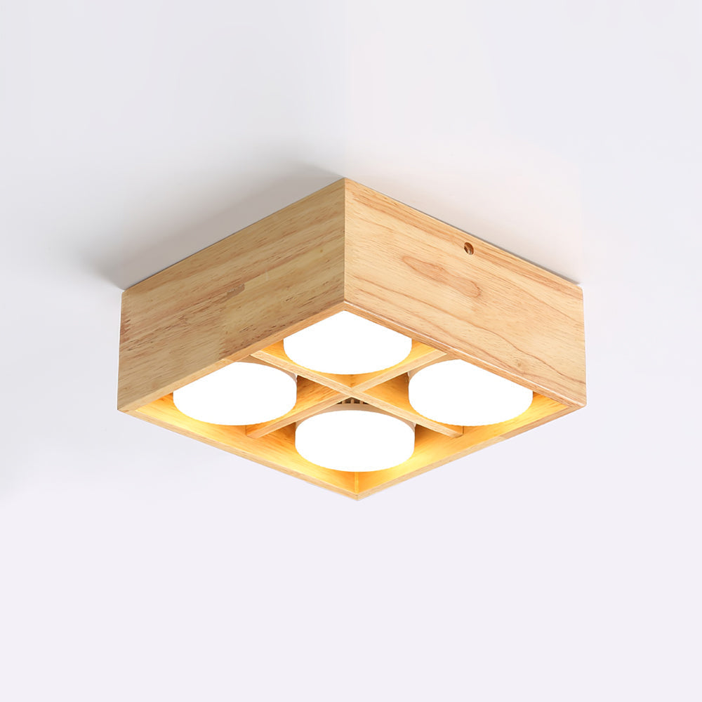 OzawaGlow™ Deckenleuchte – Holz-LED-Deckenlampe für warme Wohnatmosphäre
