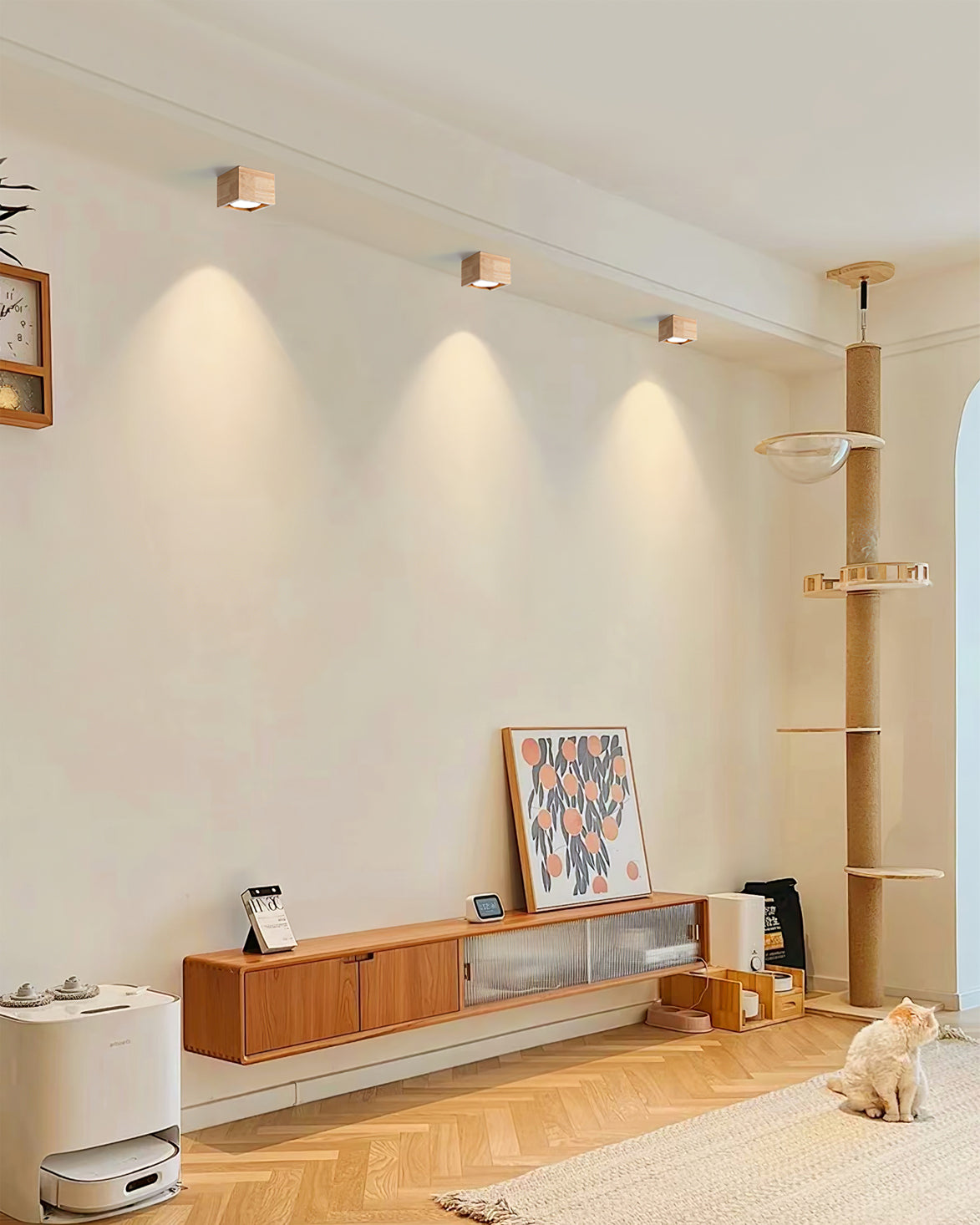 OzawaGlow™ Deckenleuchte – Holz-LED-Deckenlampe für warme Wohnatmosphäre