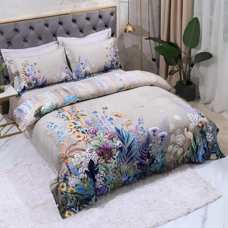 ColorBurst™ – Premium Bettwäsche-Set aus ägyptischer Baumwolle | Farbenfrohes 4-teiliges Design