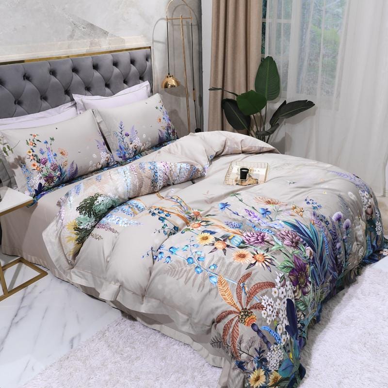 ColorBurst™ – Premium Bettwäsche-Set aus ägyptischer Baumwolle | Farbenfrohes 4-teiliges Design
