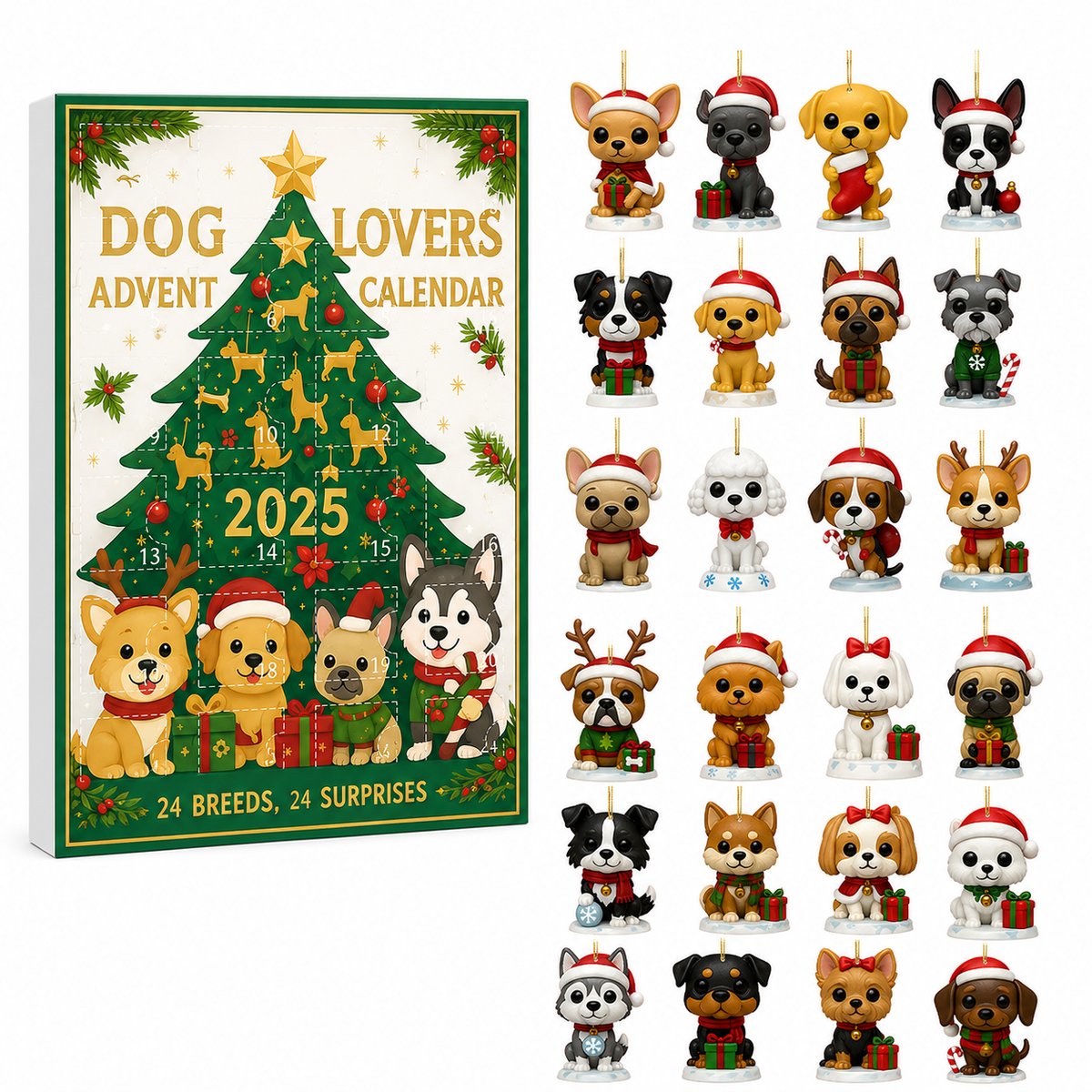 PawJoy™ – Adventskalender für Hundeliebhaber mit 24 süßen Welpen-Überraschungen