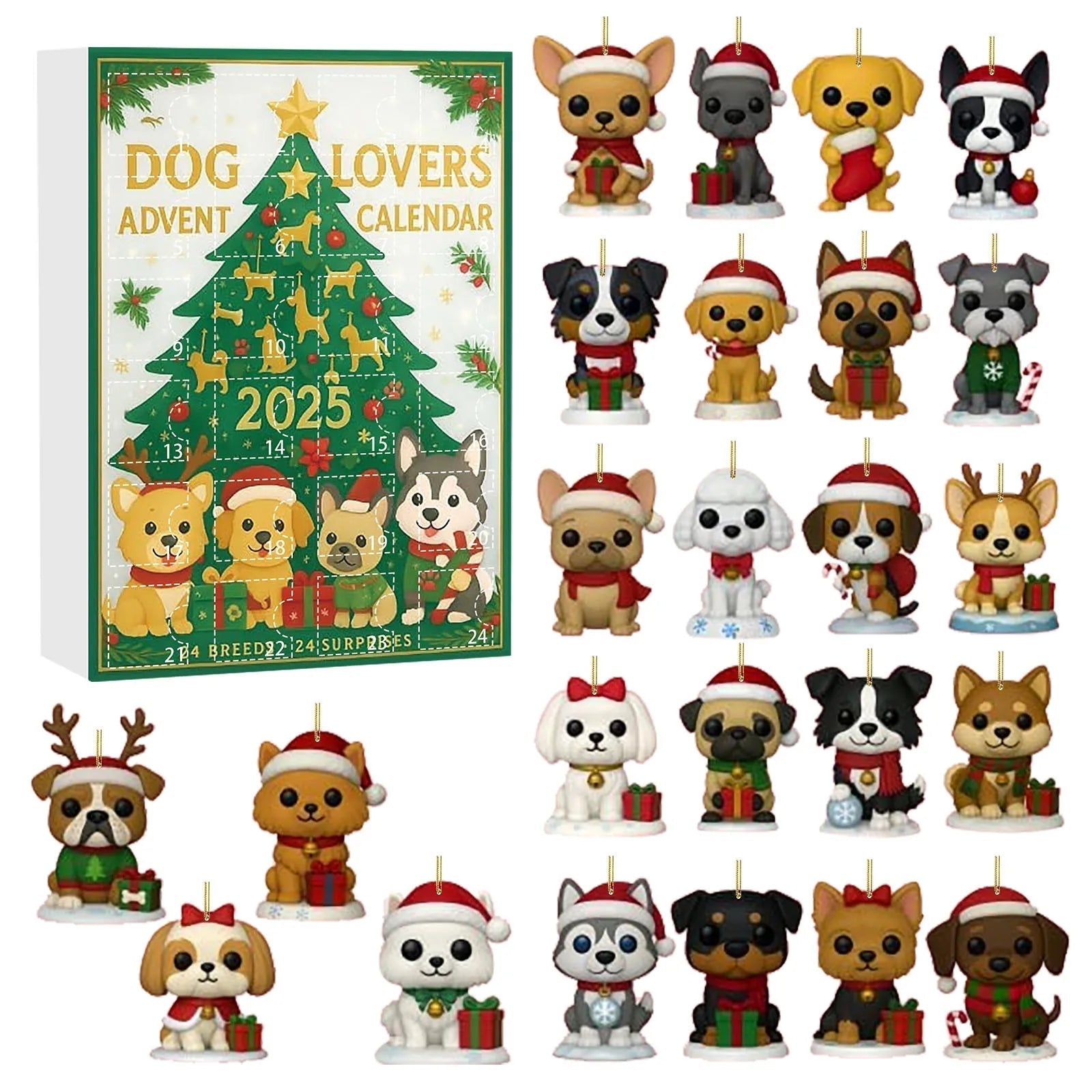 PawJoy™ – Adventskalender für Hundeliebhaber mit 24 süßen Welpen-Überraschungen