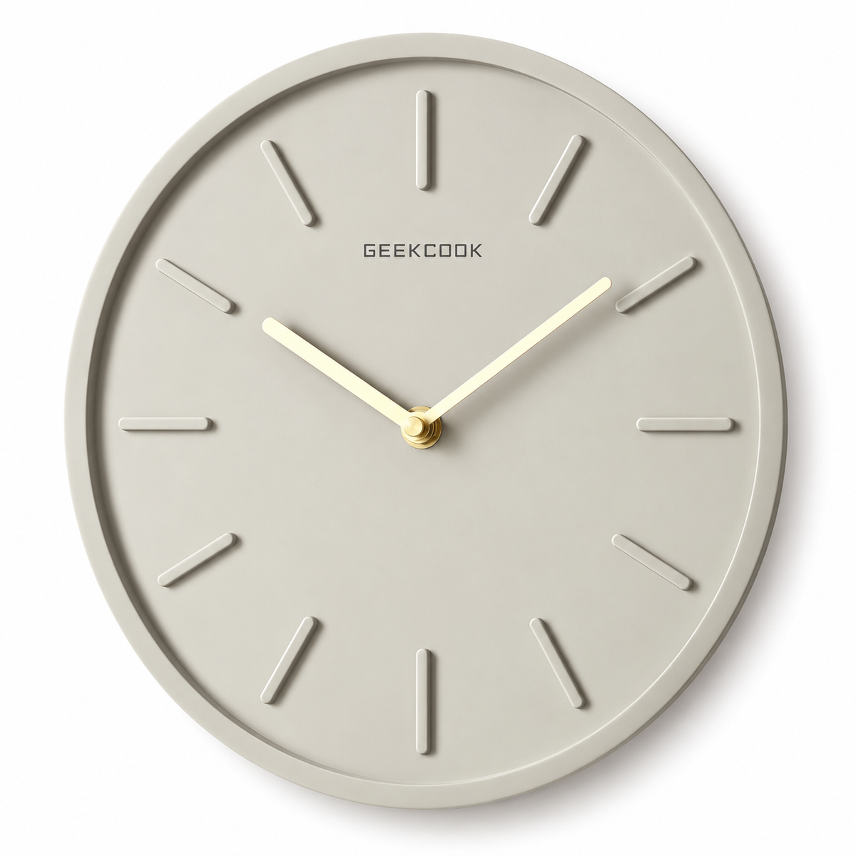PendulumCraft™ Skandinavische Wanduhr – Zement & Metall Pendel, 30 cm, minimalistisches Design, Quarzwerk - Less Goods