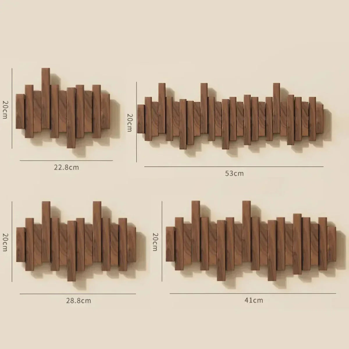 PianoWood™ – Minimalistischer Wand-Kleiderhaken aus Holz für Flur, Schlafzimmer & Büro