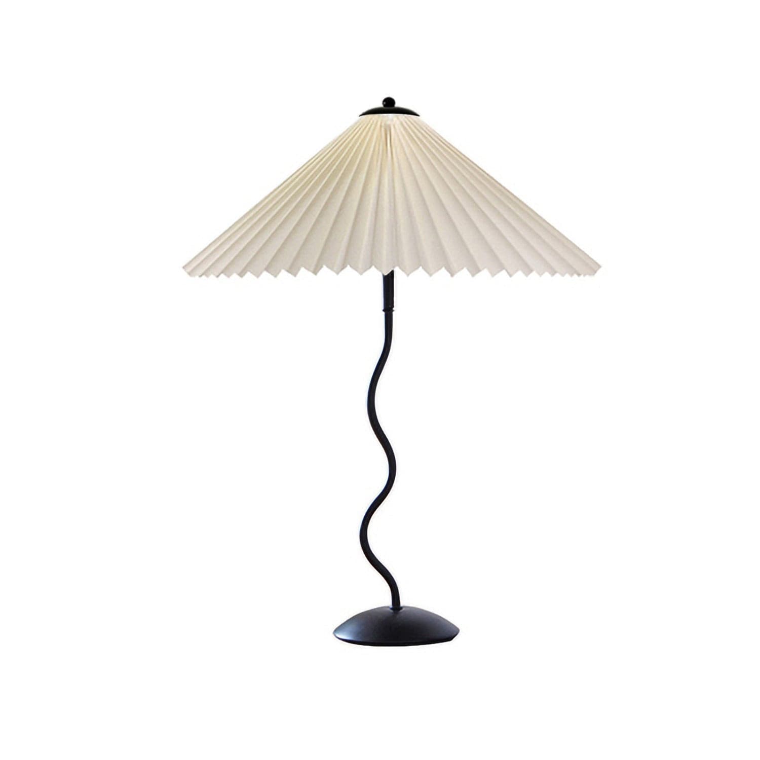 LuxeFold™ Tischlampe – Design-Leuchte mit plissiertem Schirm & Holzfuß