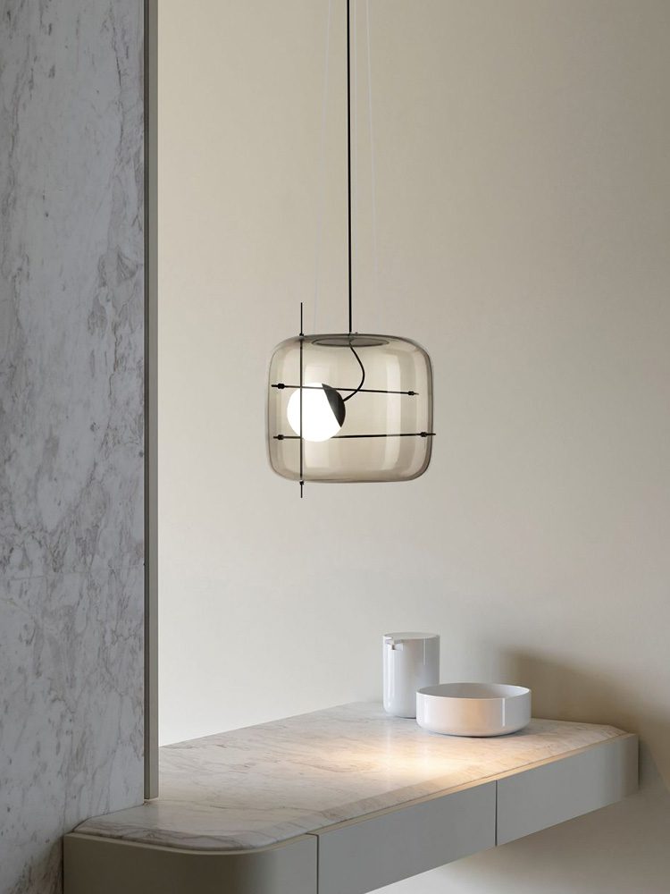 CognacLuxe™ Pendelleuchte – Stilvolle Glas-Hängelampe mit sanftem, diffusem Licht (G9 LED)