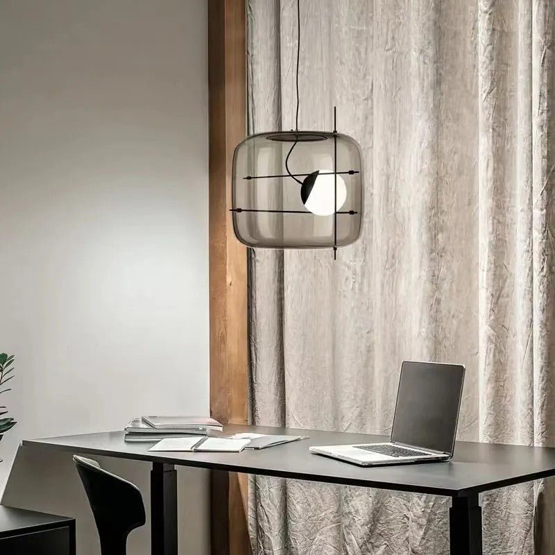 CognacLuxe™ Pendelleuchte – Stilvolle Glas-Hängelampe mit sanftem, diffusem Licht (G9 LED)