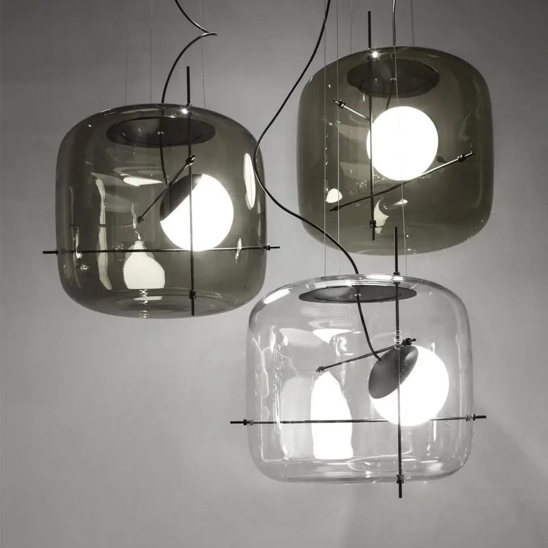 CognacLuxe™ Pendelleuchte – Stilvolle Glas-Hängelampe mit sanftem, diffusem Licht (G9 LED)