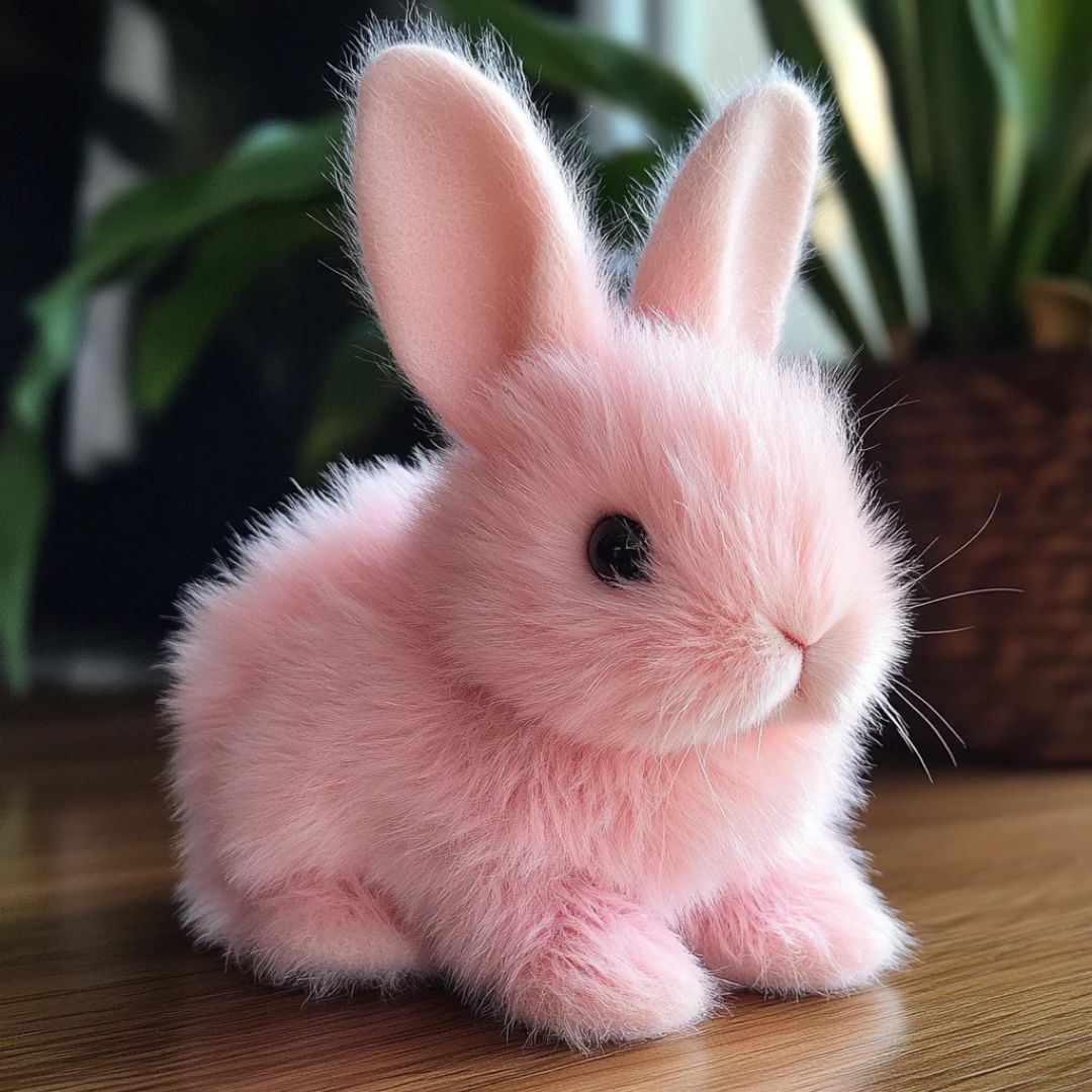 FuzzyBunny™ – Ultra-Weiches Plüschkaninchen mit realistischem Fell für Kinder & Erwachsene
