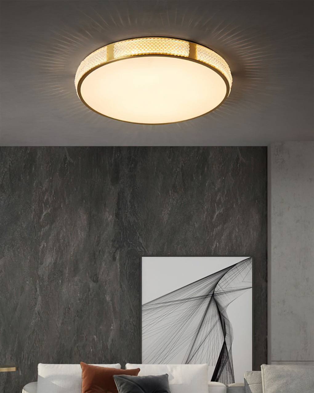 LovateShine™ Deckenleuchte – Moderne LED-Deckenlampe aus Messing & Acryl