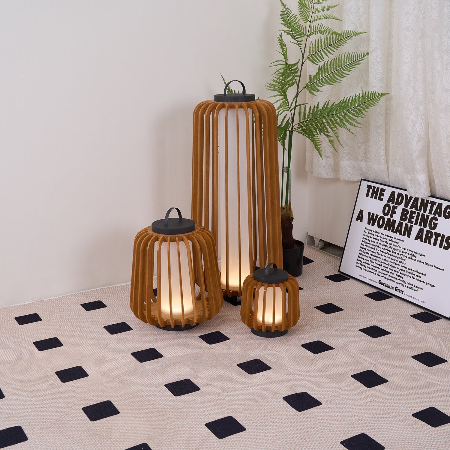 TimberGlow™ Legno Outdoor Tischleuchte – Wiederaufladbare LED-Außenlampe aus Edelstahl & Holz für Terrasse & Garten