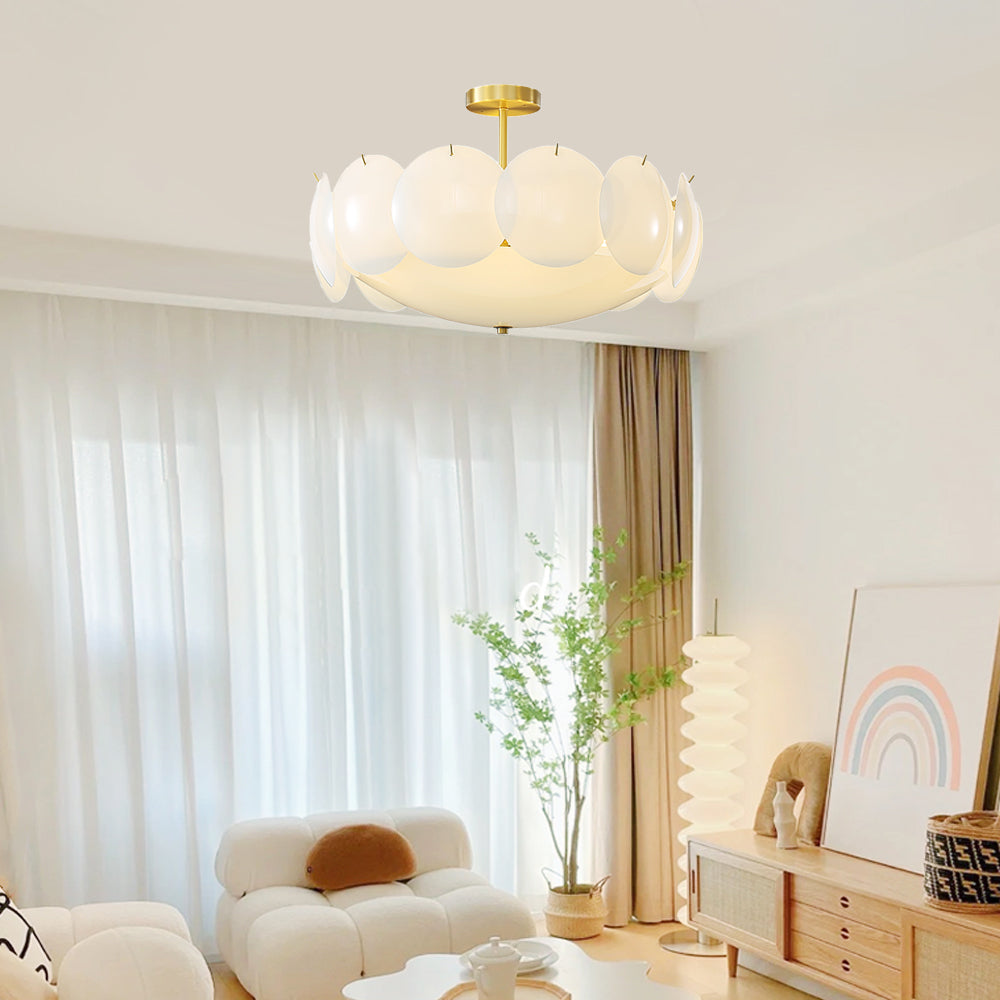 PrismaLight™ Deckenleuchte – Elegante Messing-Glas-Hängeleuchte mit modernem Design