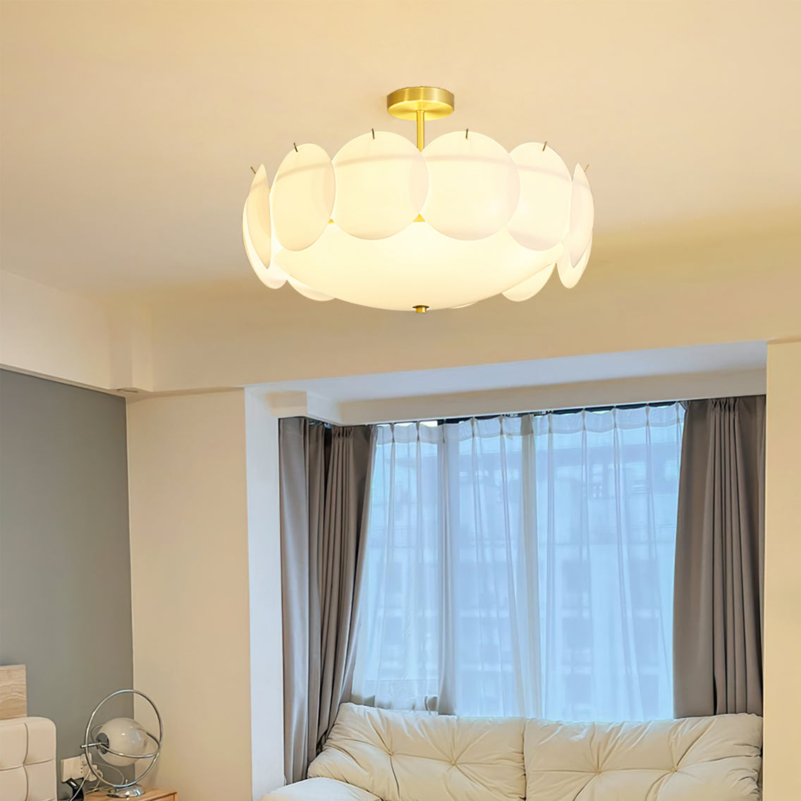 PrismaLight™ Deckenleuchte – Elegante Messing-Glas-Hängeleuchte mit modernem Design