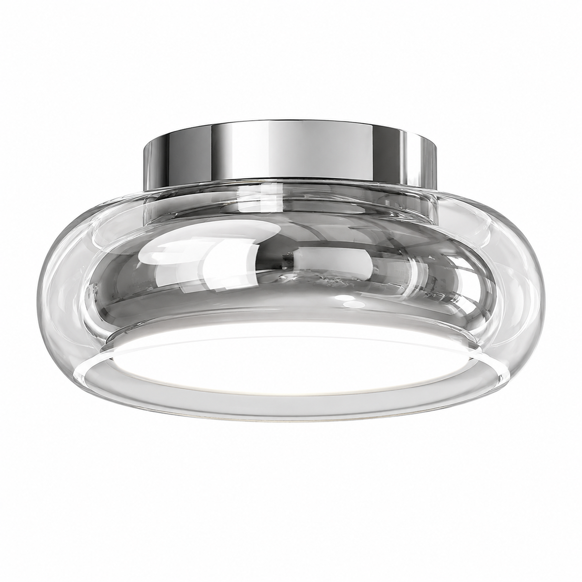 RichardBeam™ Moderne Deckenleuchte – Minimalistische LED-Lampe aus Metall & Glas (Ø20 cm) - Less Goods