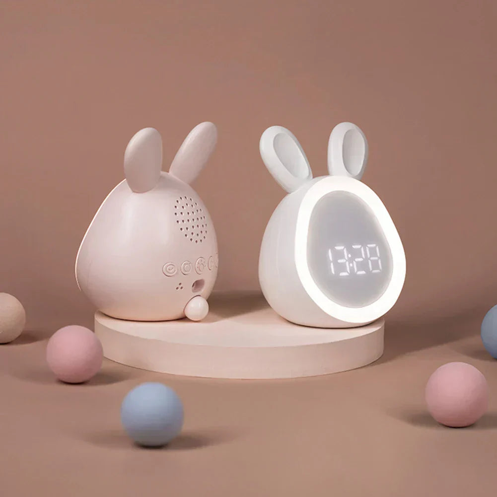 MorningHop™ – Niedlicher LED-Wecker mit Hasen-Design & Nachtlicht für Kinder