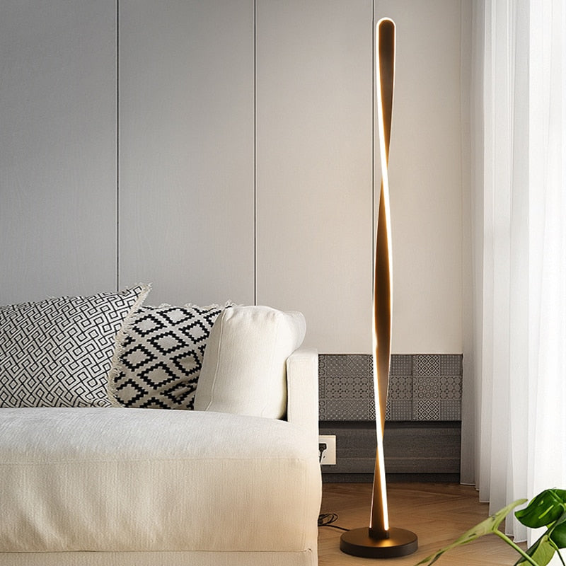 LumaFlex™ Dimmbare Aluminium-Stehlampe – Moderne LED Bodenleuchte mit Fernbedienung