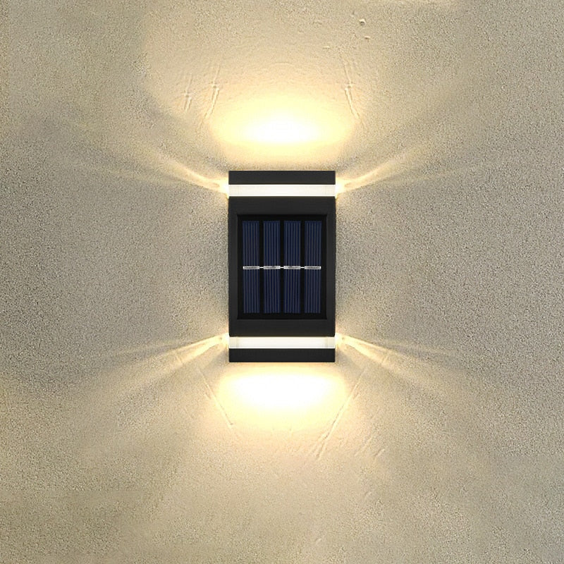BloomRay™ Solar Wall Lamp – Elegante Solar-Außenwandleuchte mit Up-&-Down-Lichteffekt - Less Goods