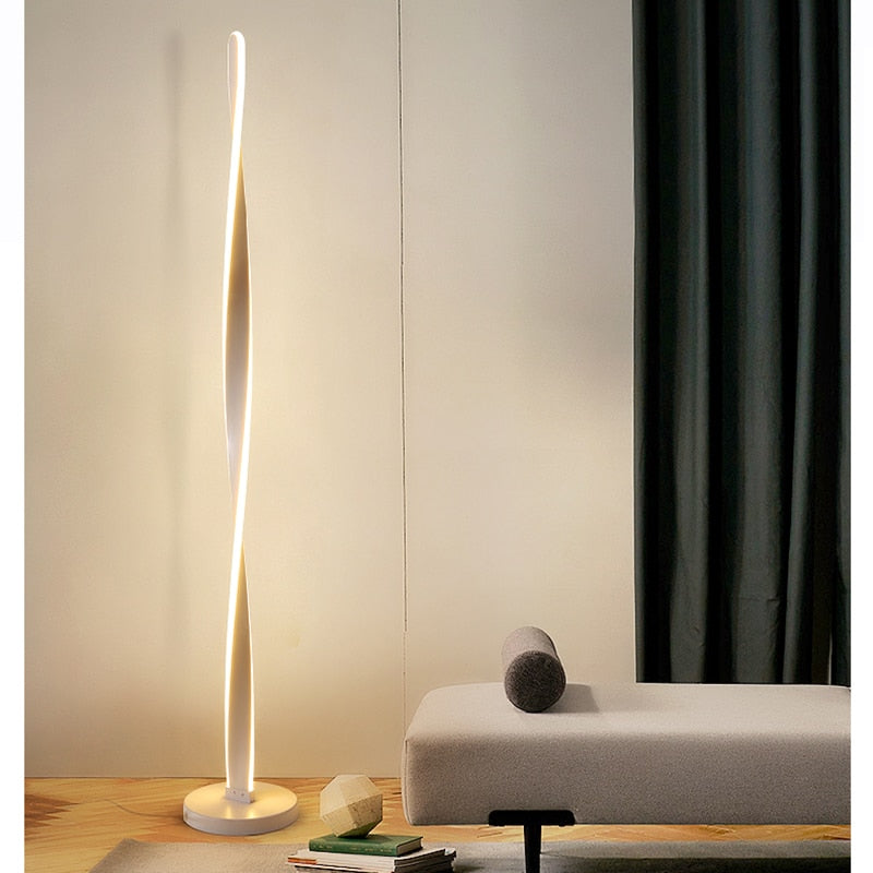 LumaFlex™ Dimmbare Aluminium-Stehlampe – Moderne LED Bodenleuchte mit Fernbedienung