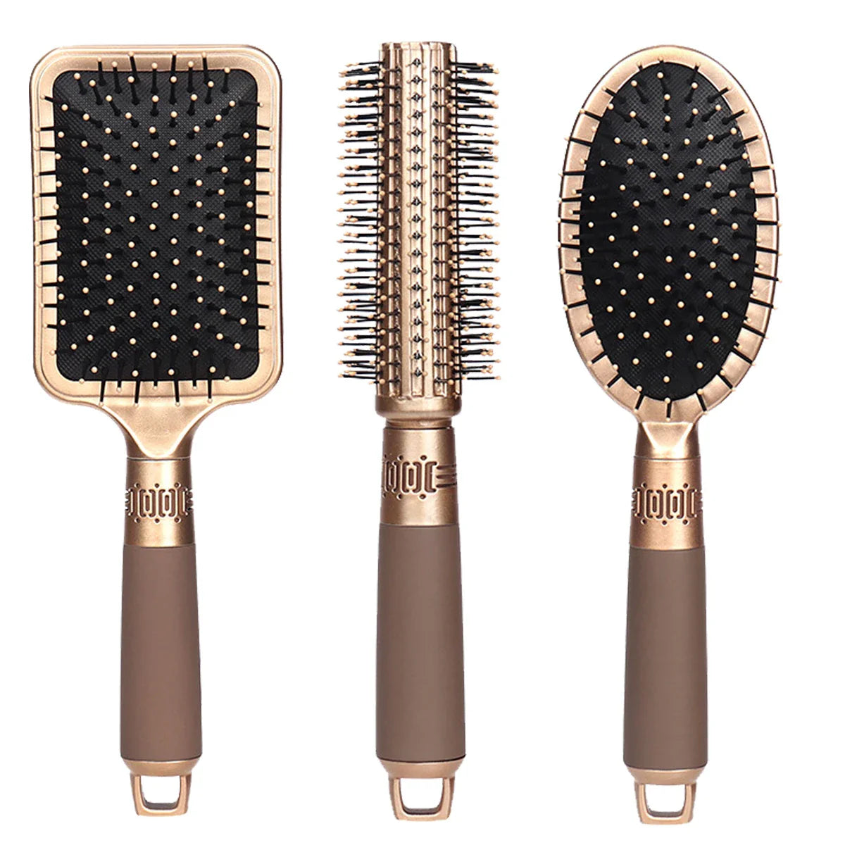 AirFlex Pro™ – Anti-Static Airbag Massage Paddle Brush für definierte Locken & glänzendes Haar