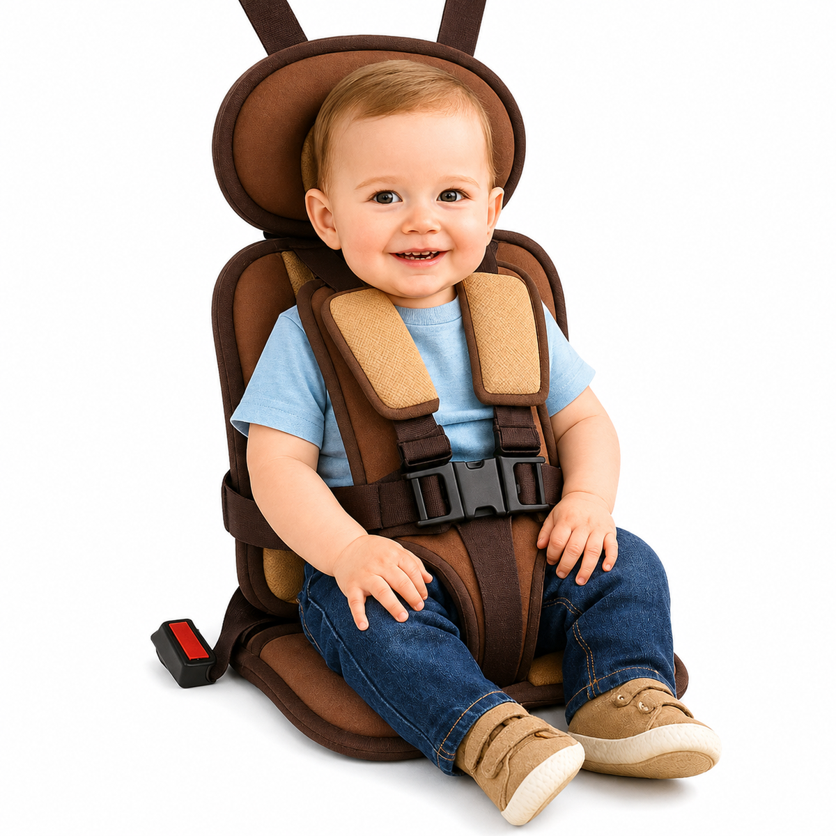SafeTrek™ – Tragbarer Kindersitz mit Sicherheitsgurt, Slim & Kompaktes Design – Reisesitz für Kinder & Kleinkinder - Less Goods