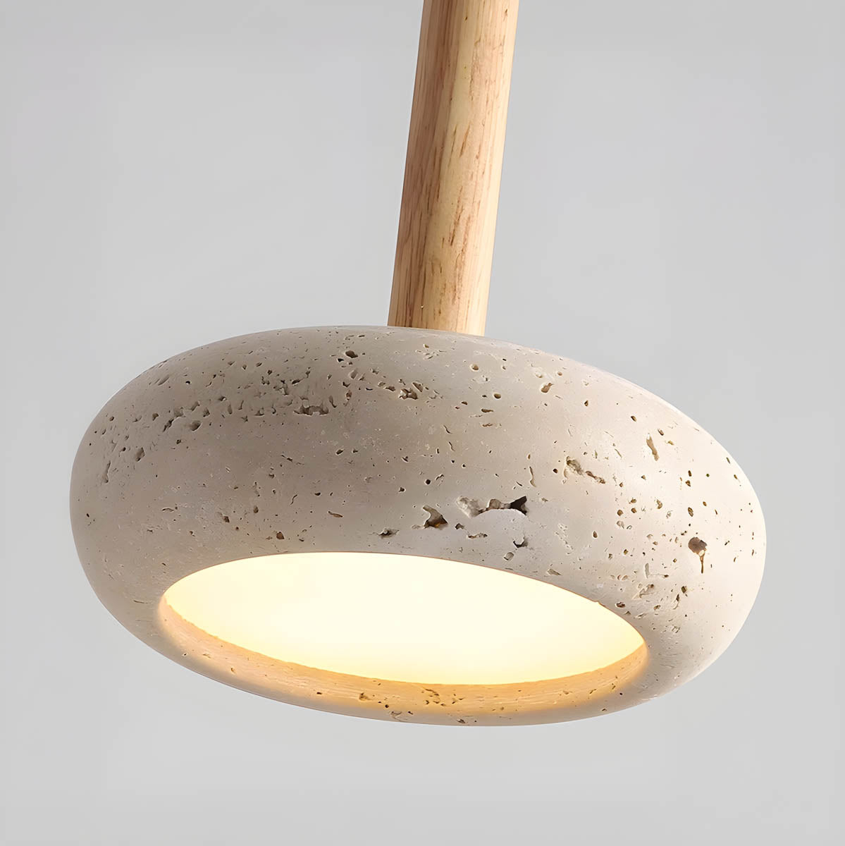 StoneAura™ – Elegante Naturstein-Pendelleuchte aus Travertin