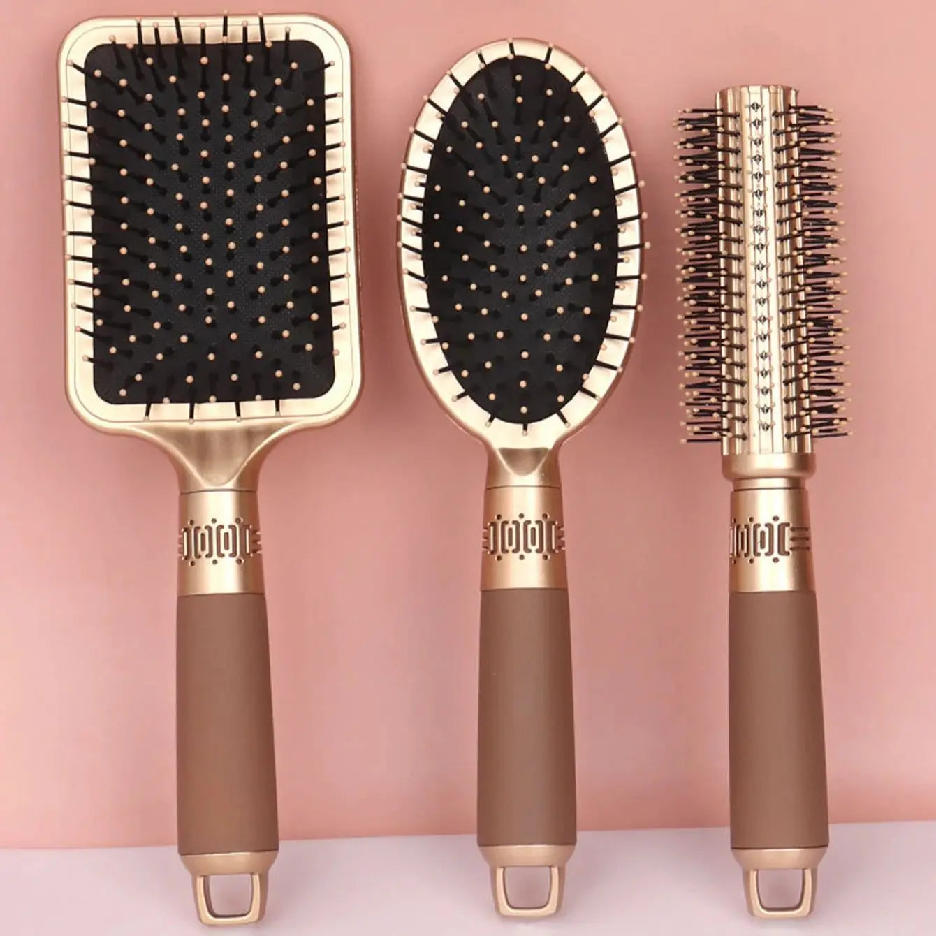 AirFlex Pro™ – Anti-Static Airbag Massage Paddle Brush für definierte Locken & glänzendes Haar