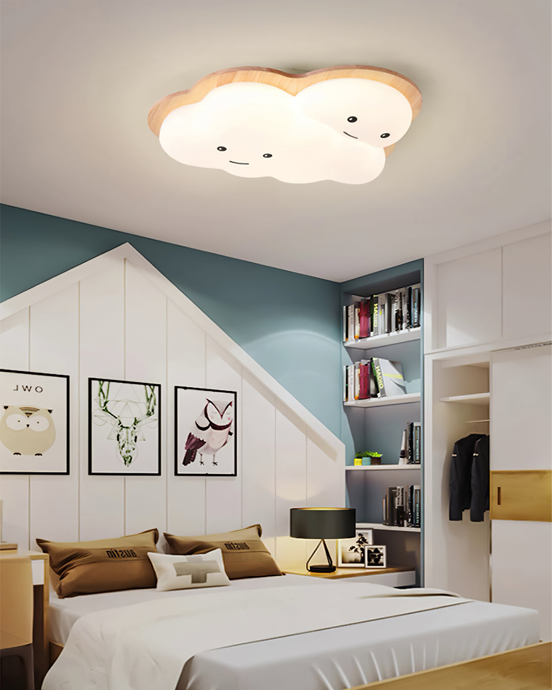 CloudRadiance™ Deckenleuchte – Verspielte LED-Kinderzimmerlampe mit Wolken-Design