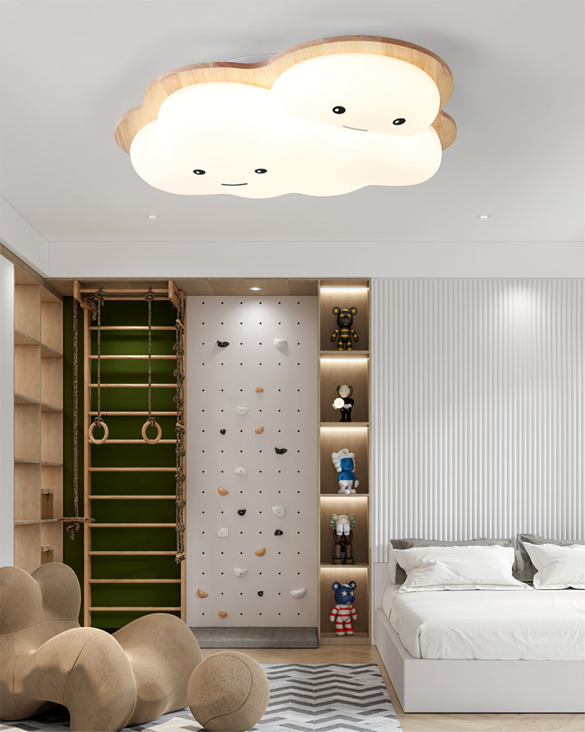 CloudRadiance™ Deckenleuchte – Verspielte LED-Kinderzimmerlampe mit Wolken-Design
