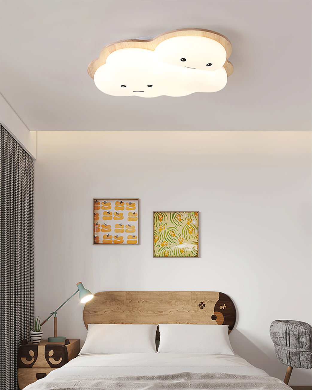 CloudRadiance™ Deckenleuchte – Verspielte LED-Kinderzimmerlampe mit Wolken-Design