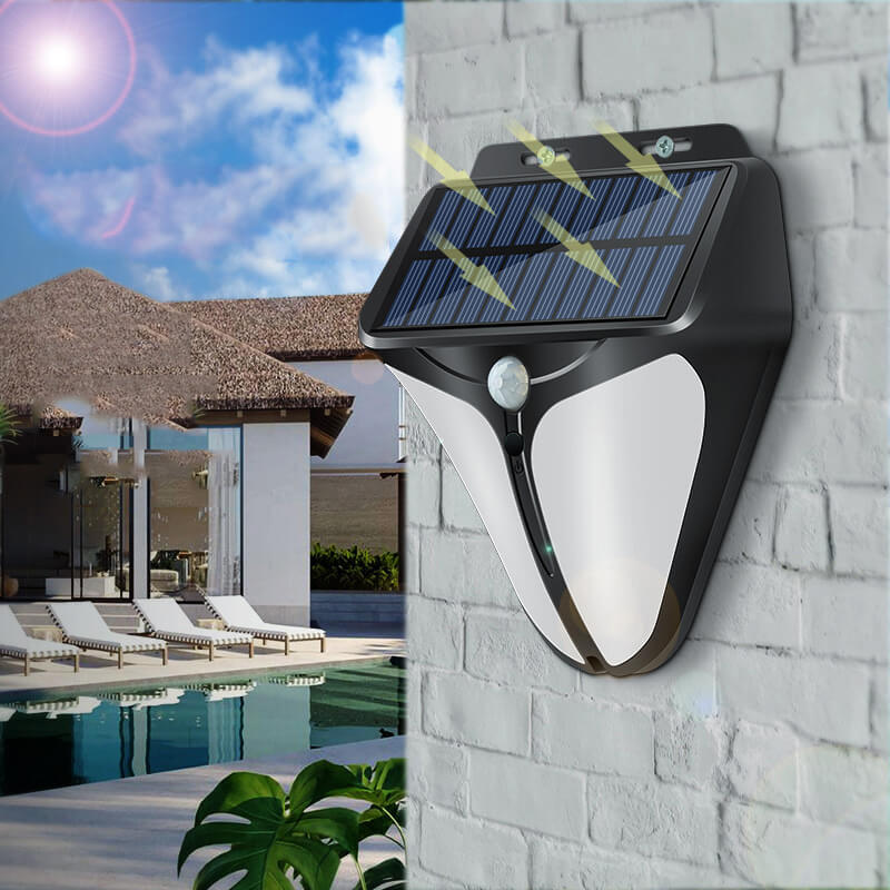SolaraLight™ Solar Wandlampe – Moderne Außenleuchte mit Bewegungsmelder