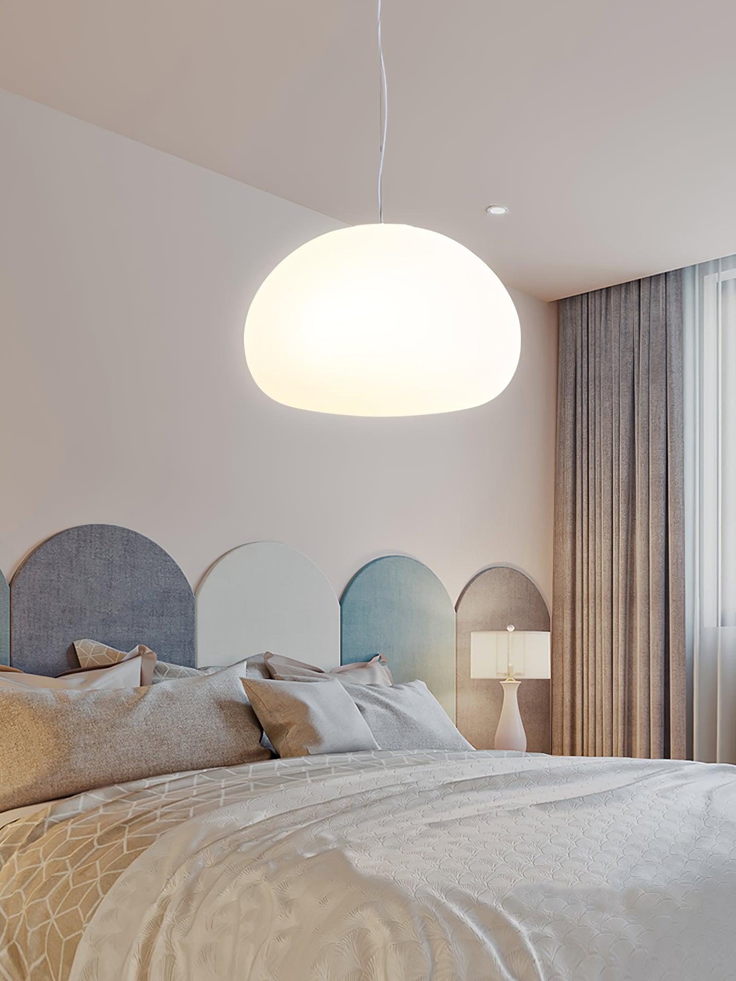 BunAura™ Pendelleuchte – Gemütliche Design-Hängelampe aus Glas für warmes Wohnlicht (E27)