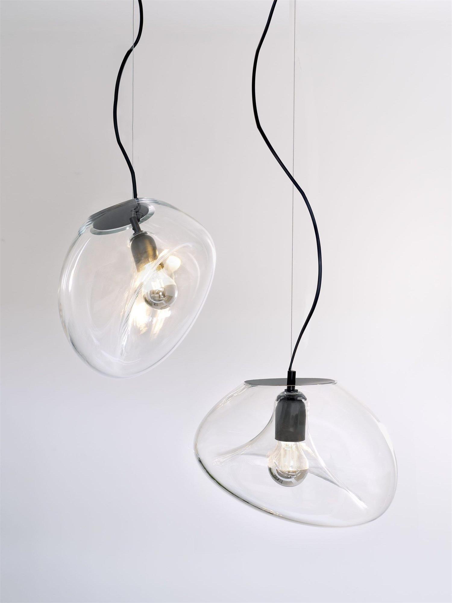 HydroBeam™ Pendelleuchte – Elegante Wassertropfen-Hängelampe aus Glas für moderne Wohnräume (E27)