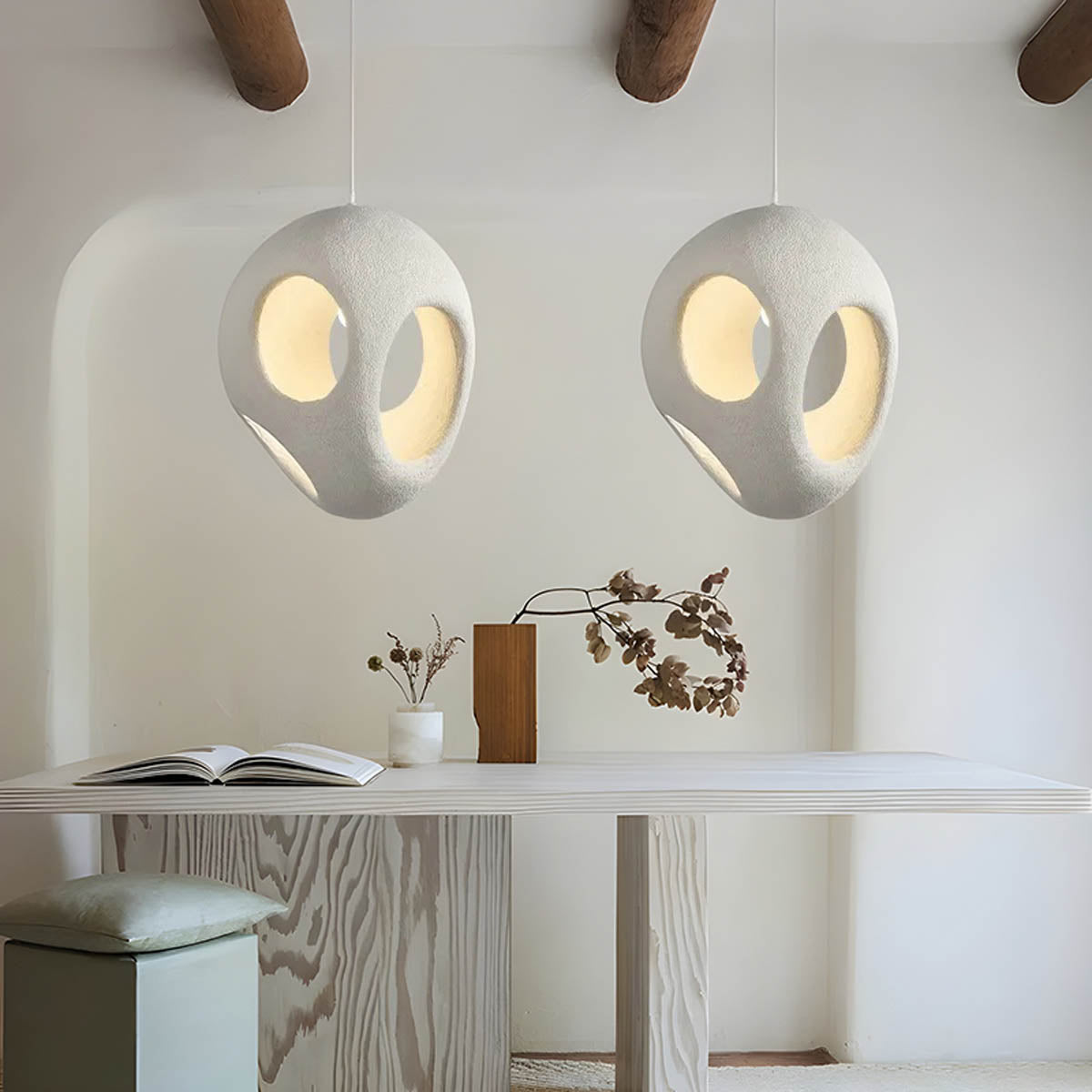 TakiGlow™ Pendelleuchte – Schlichte & elegante Hängelampe im Wabi-Sabi-Design (E27 LED)