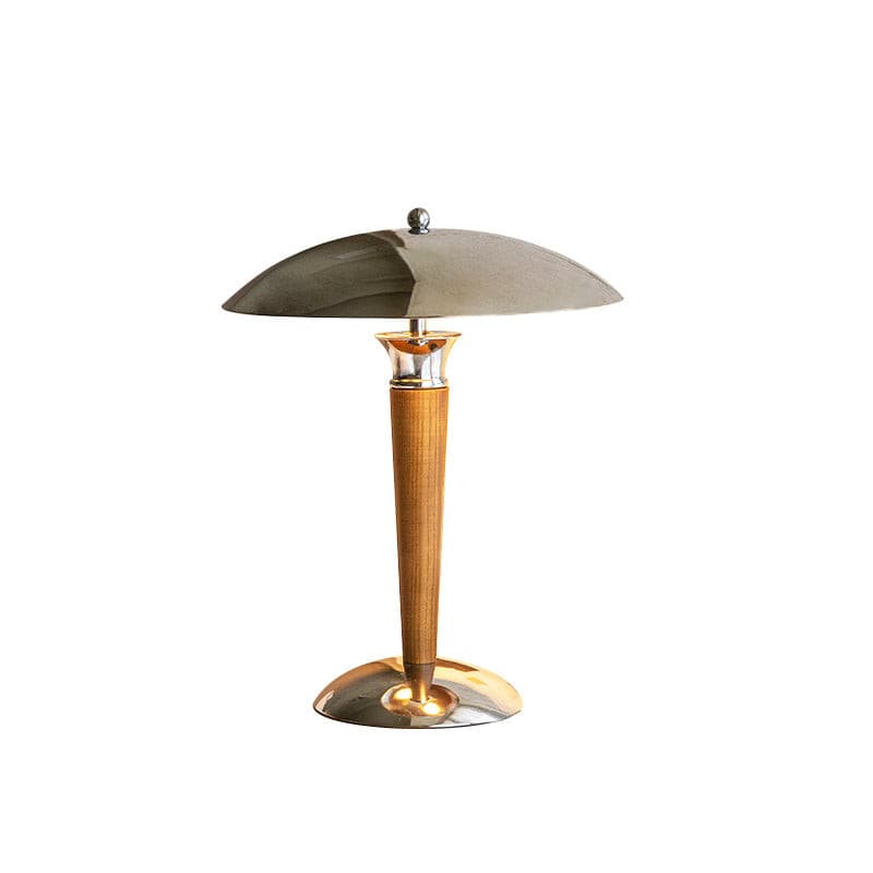 MinimalGlow™ Tischlampe – Skandinavische Design-Leuchte mit Holzdetails & sanftem Licht