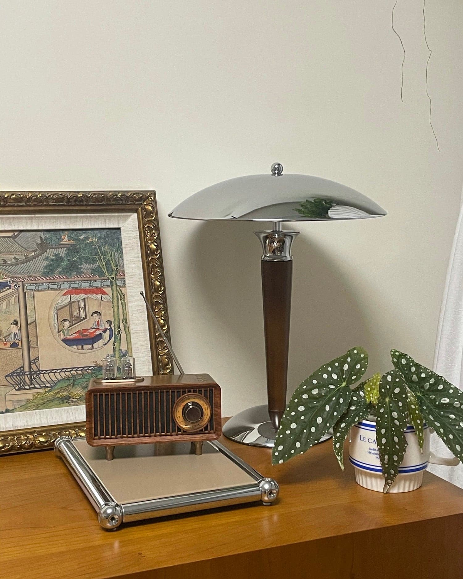 MinimalGlow™ Tischlampe – Skandinavische Design-Leuchte mit Holzdetails & sanftem Licht